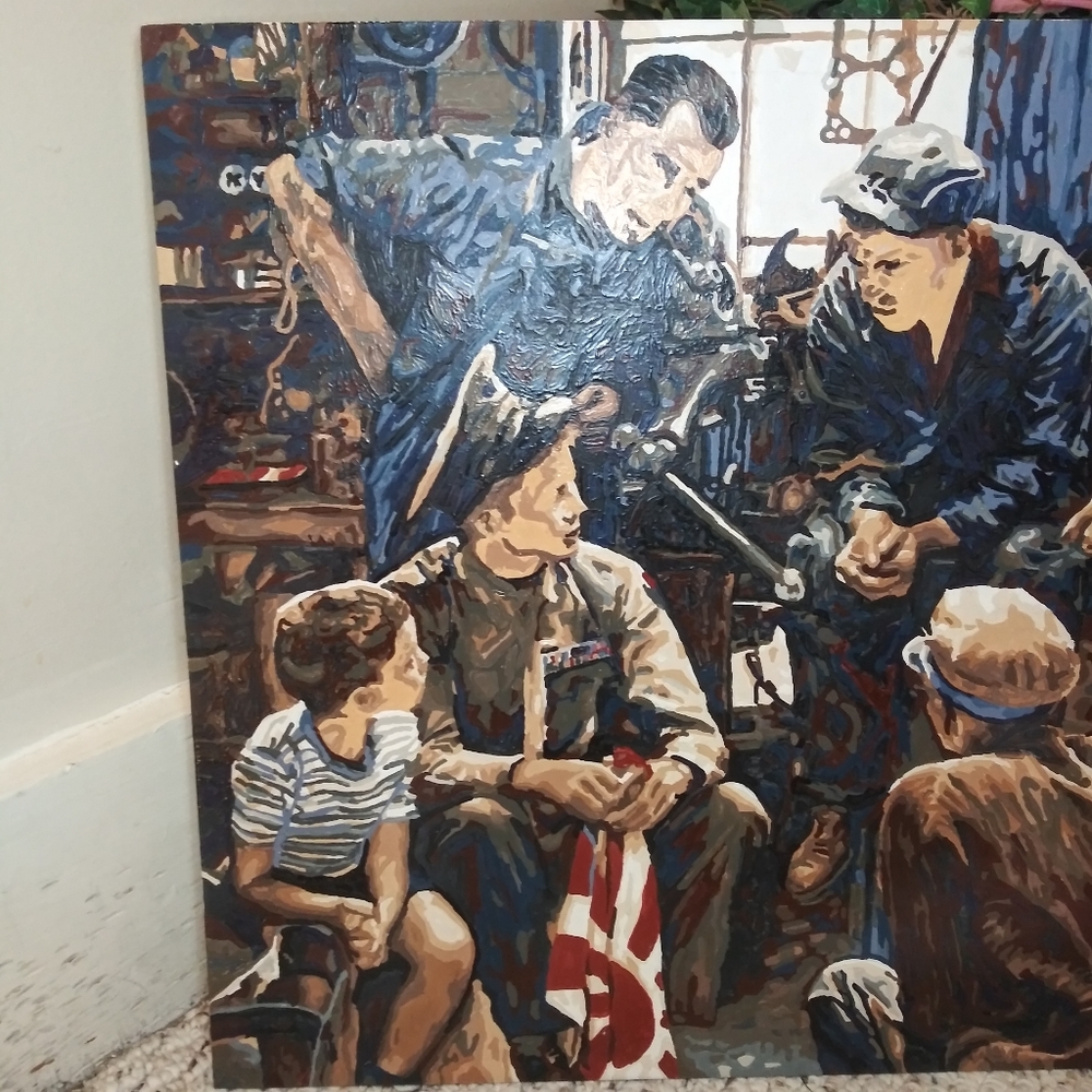 Paint By Numbers Marine Homecoming Painting - Picture 2 of 7